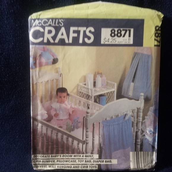 McCall's Other - McCall's 8871 baby accessories kit